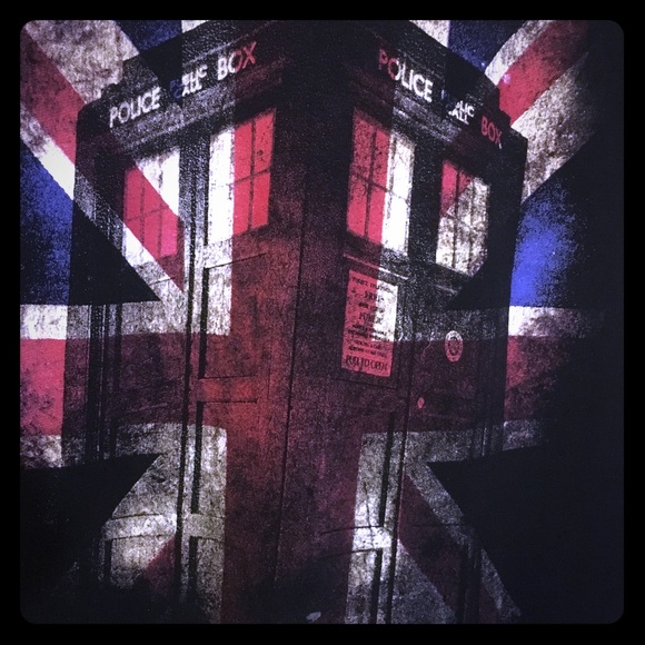 Doctor Who (Dr Who) License Graphic Tee Union Jack - Picture 2 of 4